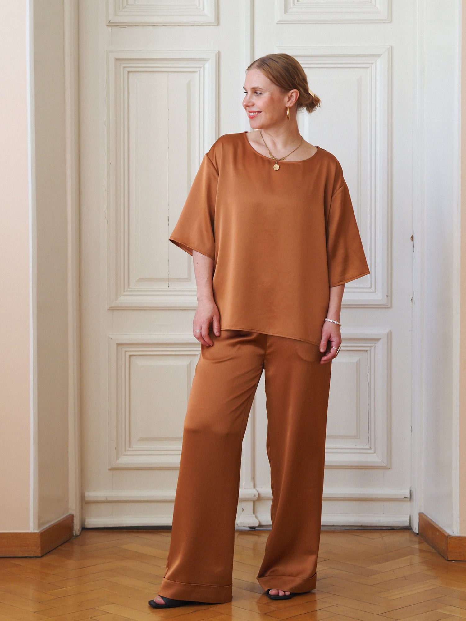 Elore Blouse, Caramel