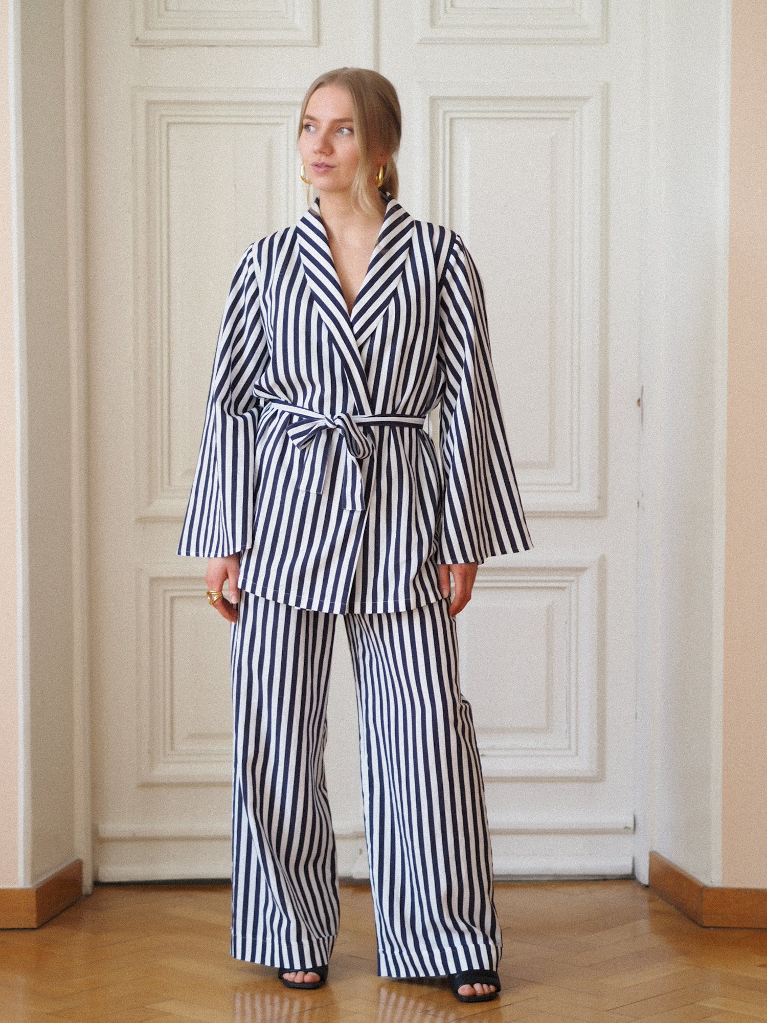 Enchanter Pants, Navy Stripe